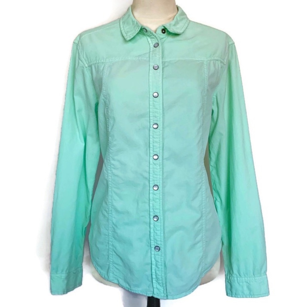 Holding Horses Snap Front Shirt Mint Green Size 6